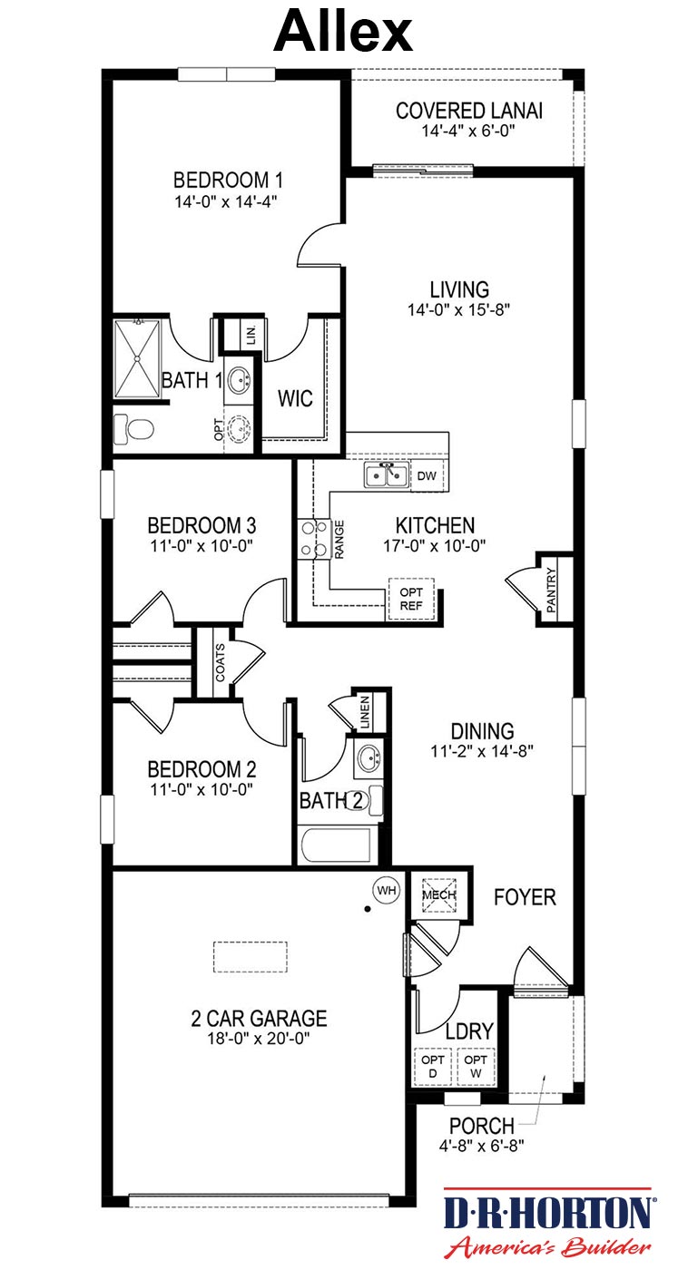 London Floor Plan Dr Horton