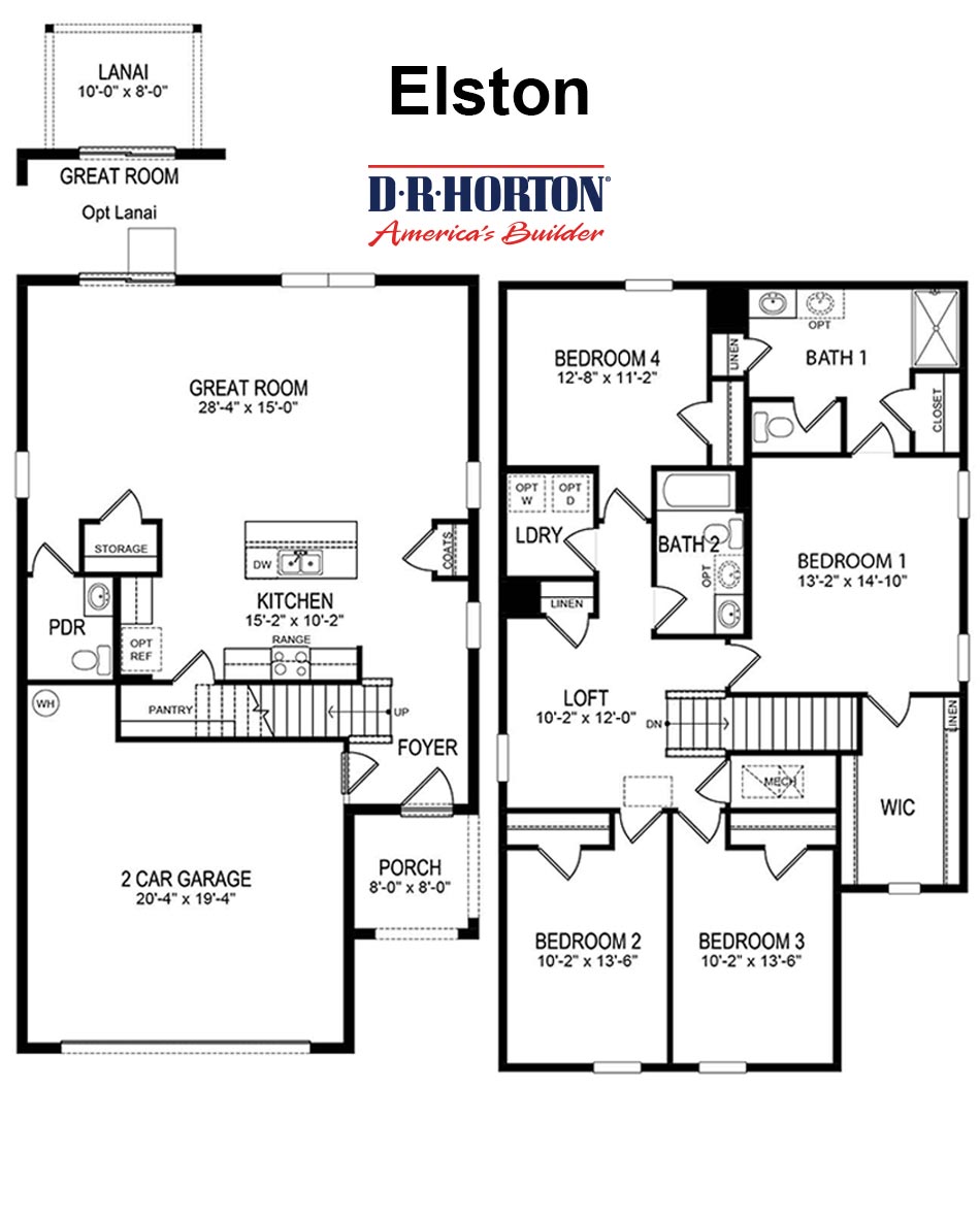 Allex Floor Plan Dr Horton