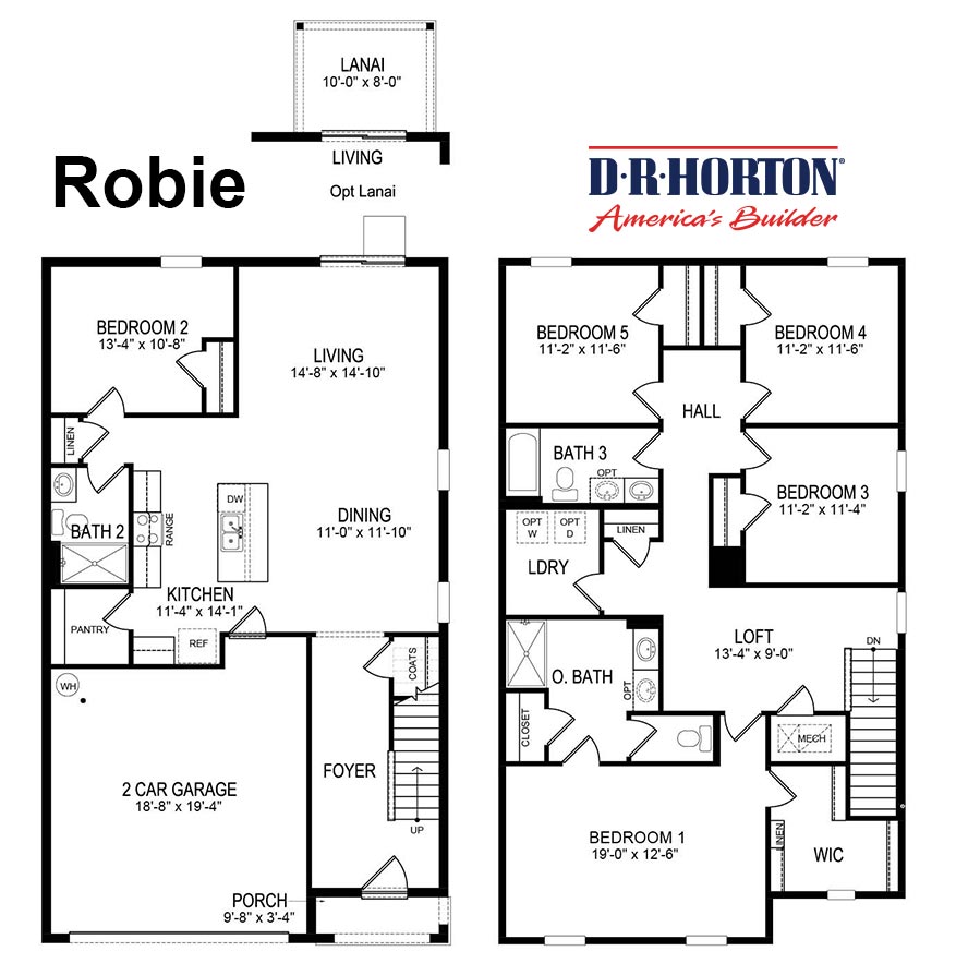 Dr Horton Dahlia Floor Plan