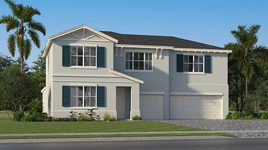 Lennar Cheyenne Single Family Home at Central Park in St. Lucie Fl